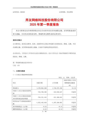 Thumbnail Yonyou Quarterly Report 2025-q1