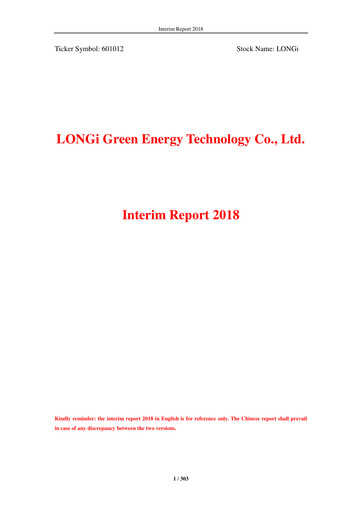 Thumbnail LONGi Green Energy Technology Half-year Report 2018-h1