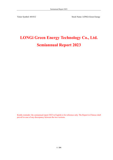 Thumbnail LONGi Green Energy Technology Half-year Report 2023-h1