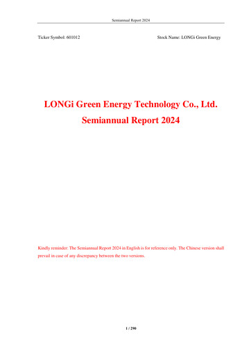 Thumbnail LONGi Green Energy Technology Half-year Report 2024-h1