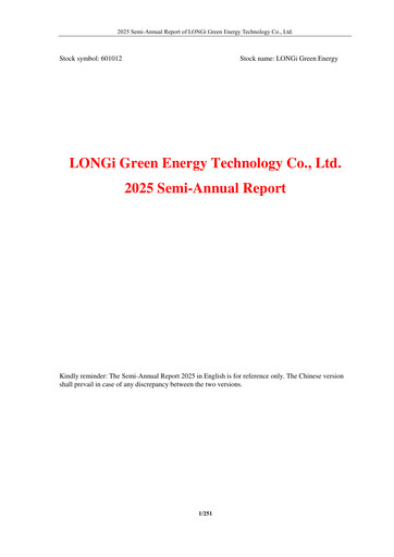 Thumbnail LONGi Green Energy Technology Half-year Report 2025-h1