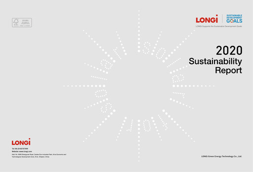 Thumbnail LONGi Green Energy Technology Sustainability Report 2020