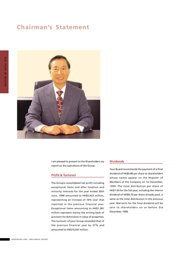 Thumbnail Henderson Land Development
 Annual Report 1998-1999