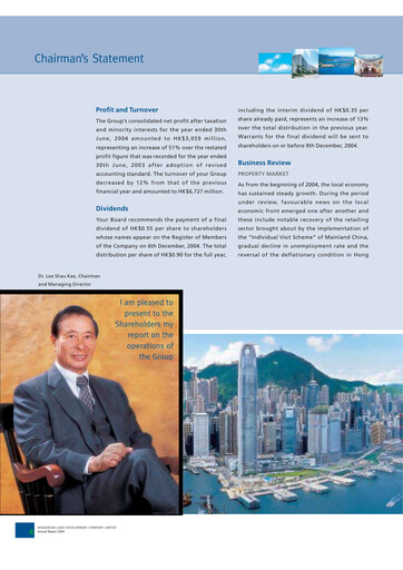 Thumbnail Henderson Land Development
 Annual Report 2003-2004