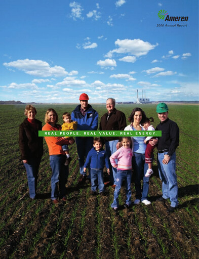 Thumbnail Ameren
 Annual Report 2006
