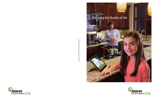 Thumbnail Ameren
 Annual Report 2012
