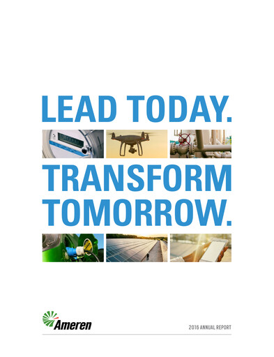 Thumbnail Ameren
 Annual Report 2016