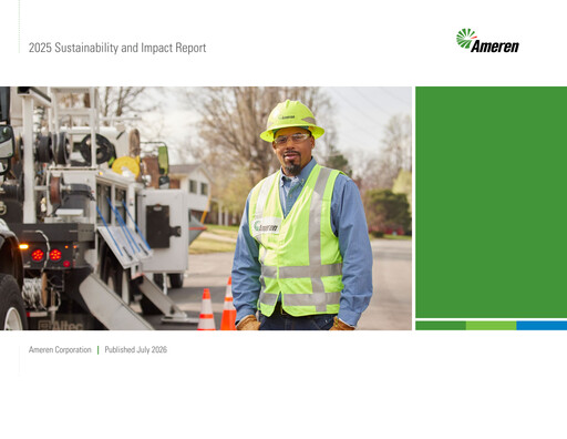 Thumbnail Ameren
 Sustainability Report 2025