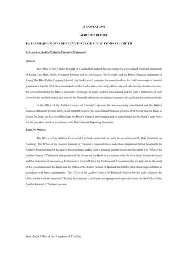 Thumbnail Krung Thai Bank Quarterly Report 2018-q2