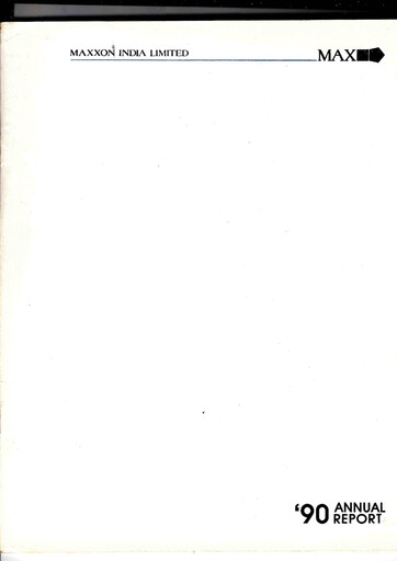 Thumbnail Max Financial Services
 Annual Report 1990