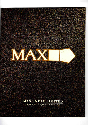Thumbnail Max Financial Services
 Annual Report 1992-1993