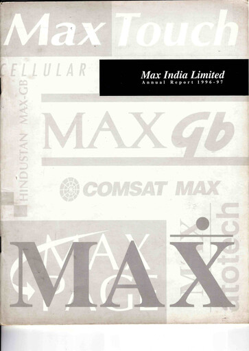Thumbnail Max Financial Services
 Annual Report 1996-1997