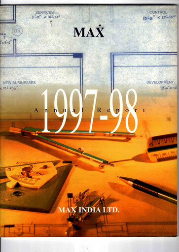 Thumbnail Max Financial Services
 Annual Report 1997-1998