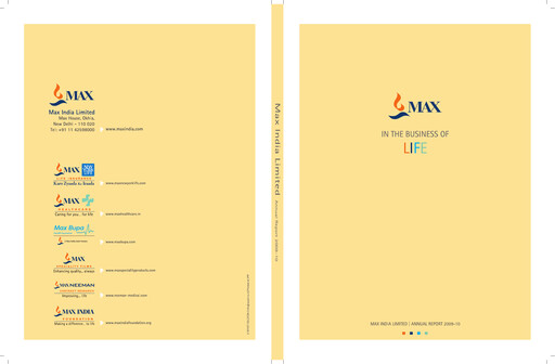 Thumbnail Max Financial Services
 Annual Report 2009-2010