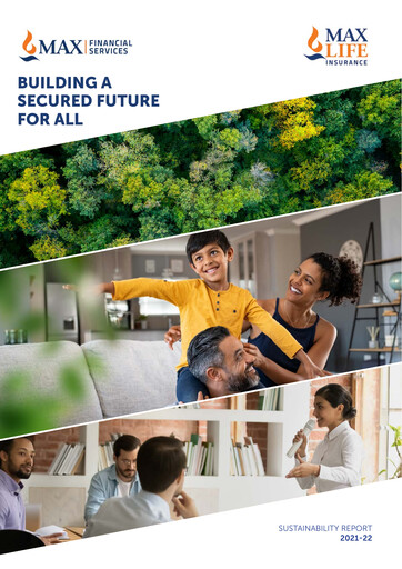 Thumbnail Max Financial Services
 Sustainability Report 2021-2022
