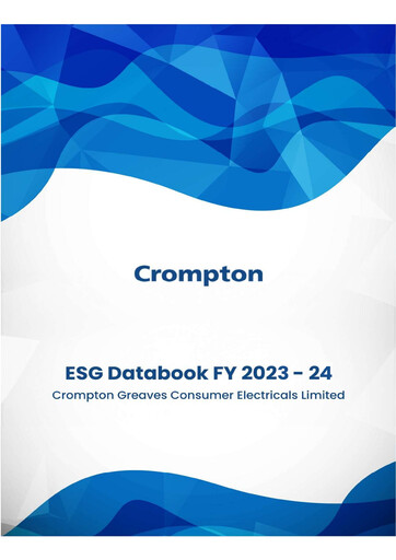 Thumbnail Crompton Greaves Consumer Electricals ESG Report 2023-2024