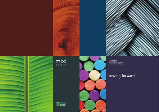 Thumbnail Mixi Annual Report fy2018