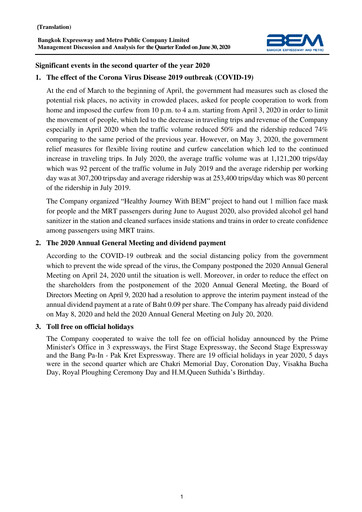 Thumbnail Bangkok Expressway and Metro (BEM) Quarterly Report 2020-q2
