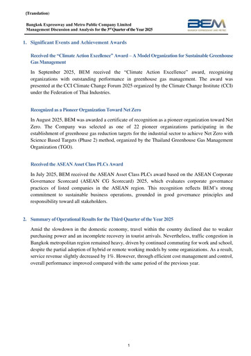 Thumbnail Bangkok Expressway and Metro (BEM) Quarterly Report 2025-q3