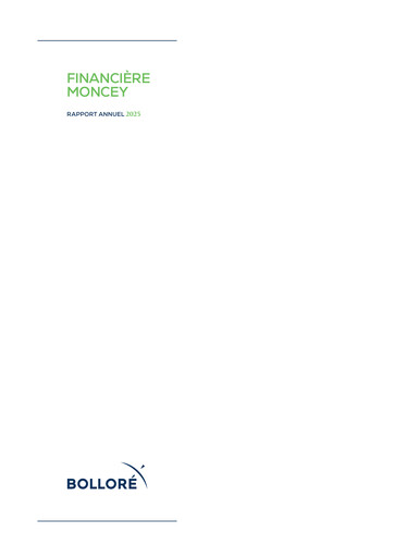 Vorschaubild Financière Moncey Société anonyme Jahresbericht 2025