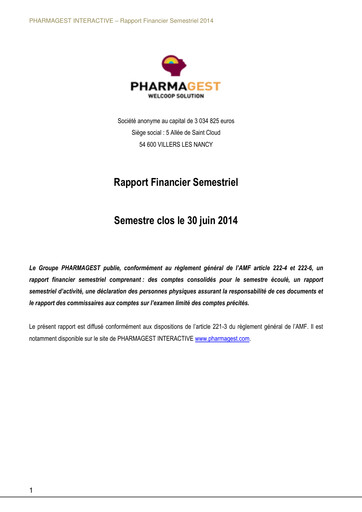 Thumbnail Equasens Half-year Report 2014-h1