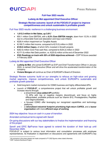 Thumbnail Euroapi Financial Report 2023