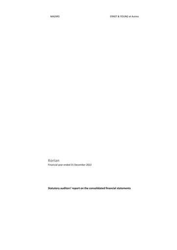 Thumbnail Clariane Financial Statement 2022