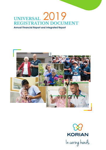 Thumbnail Clariane Universal Registration Document 2019