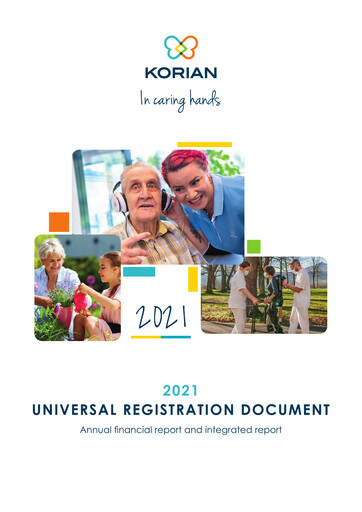Thumbnail Clariane Universal Registration Document 2021