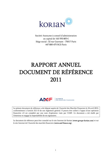 Thumbnail Clariane Universal Registration Document 2011