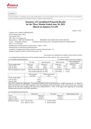 Thumbnail Adeka Corporation Quarterly Report fy2022-q1