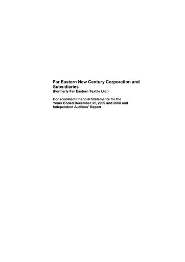 Thumbnail Far Eastern New Century Financial Statement 2009