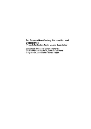 Thumbnail Far Eastern New Century Half-year Report 2011-h1
