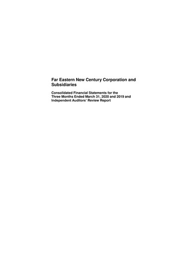 Thumbnail Far Eastern New Century Quarterly Report 2020-q1