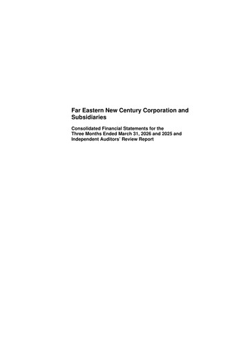 Thumbnail Far Eastern New Century Quarterly Report 2026-q1