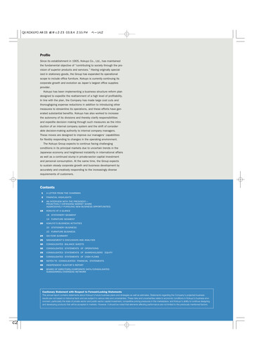 Vorschaubild Kokuyo Jahresbericht fy2003