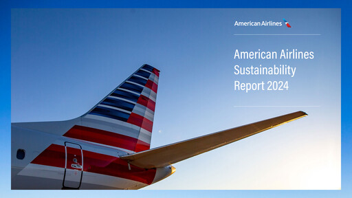 Thumbnail American Airlines Sustainability Report 2024