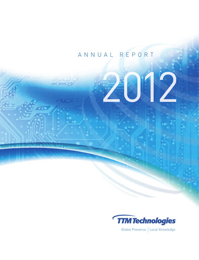 Thumbnail TTM Technologies
 Annual Report 2012