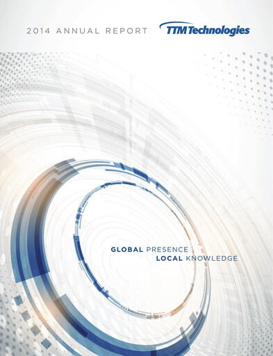 Thumbnail TTM Technologies
 Annual Report 2014