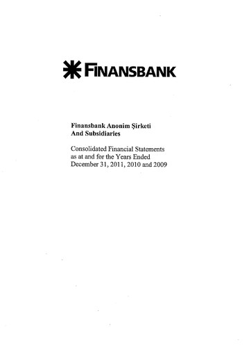 Thumbnail QNB Finansbank Financial Statement 2011