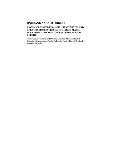 Thumbnail QNB Finansbank Quarterly Report 2026-q1