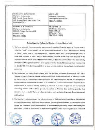 Thumbnail Central Bank of India Quarterly Report 2017-q2