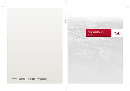 Thumbnail Íslandsbanki Annual Report 2009