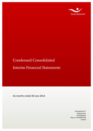 Vorschaubild Íslandsbanki Finanzmitteilung 2014-h1