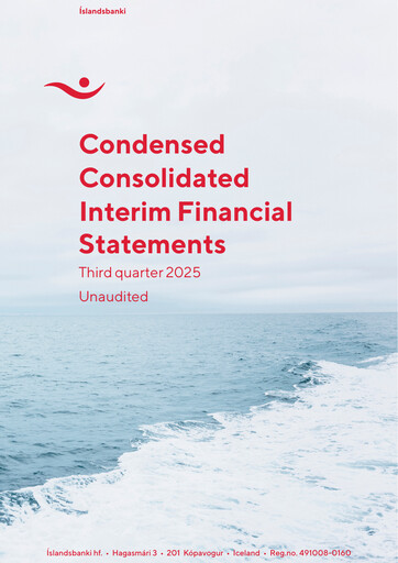 Miniature Íslandsbanki Rapport trimestriel 2025-q3