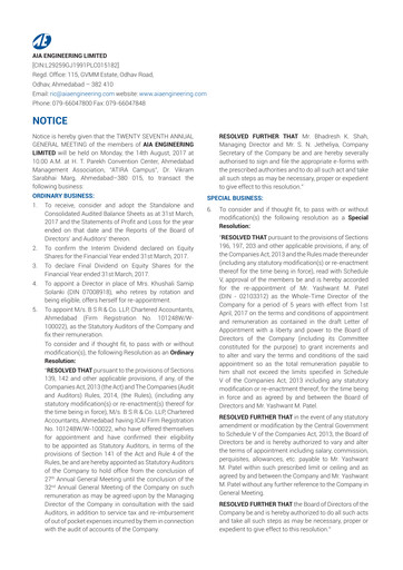 Thumbnail AIA Engineering Annual Report 2016-2017