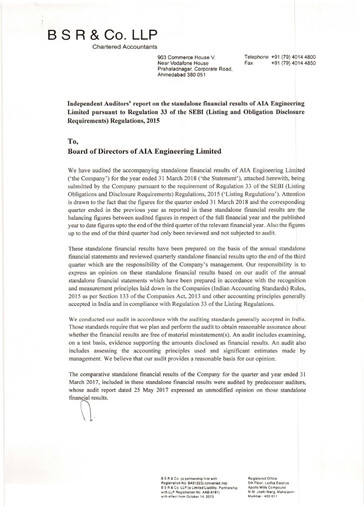 Vorschaubild AIA Engineering Finanzmitteilung 2017-2018