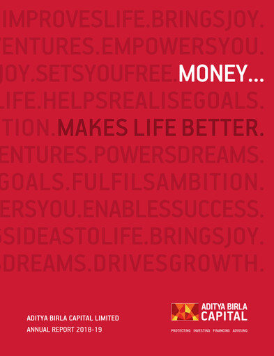 Miniature Aditya Birla Capital
 Rapport annuel 2018-2019