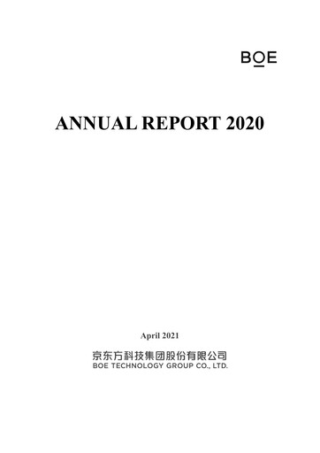 Thumbnail BOE Technology Annual Report 2020