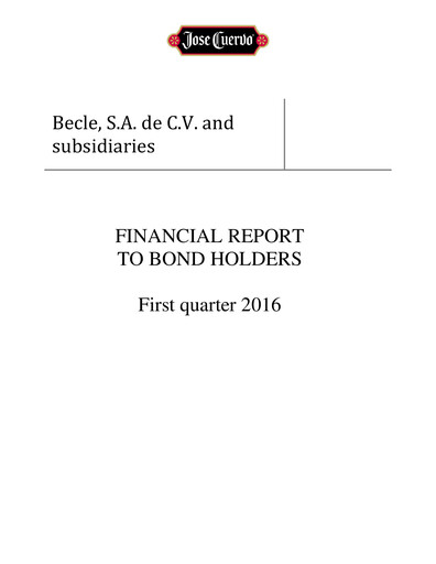 Thumbnail Becle Quarterly Report 2016-q1